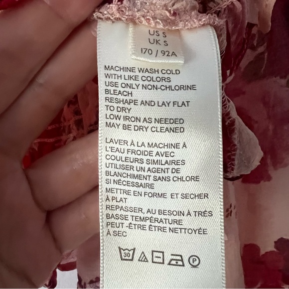 NWT Free People Daphne Cropped Smocked Romantic Blouse - Picture 15 of 15